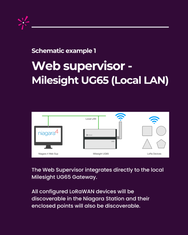 LoRaWAN Niagara 4 Driver - Schematic example Web supervisor